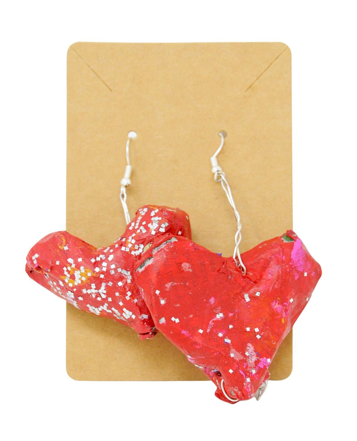 Red Heart Earrings (J0011)