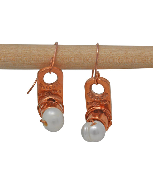 White Freshwater Pearl Earrings (J0030)