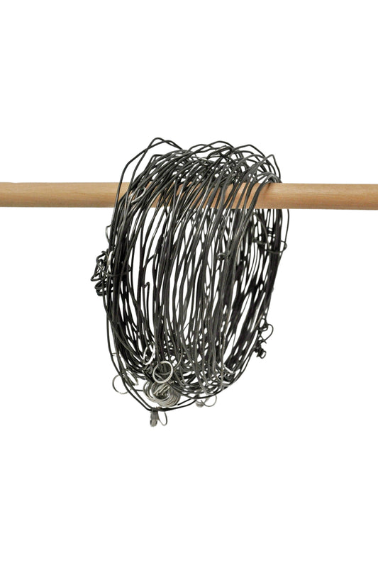 Black Wire and Steel Bracelet (J0033)