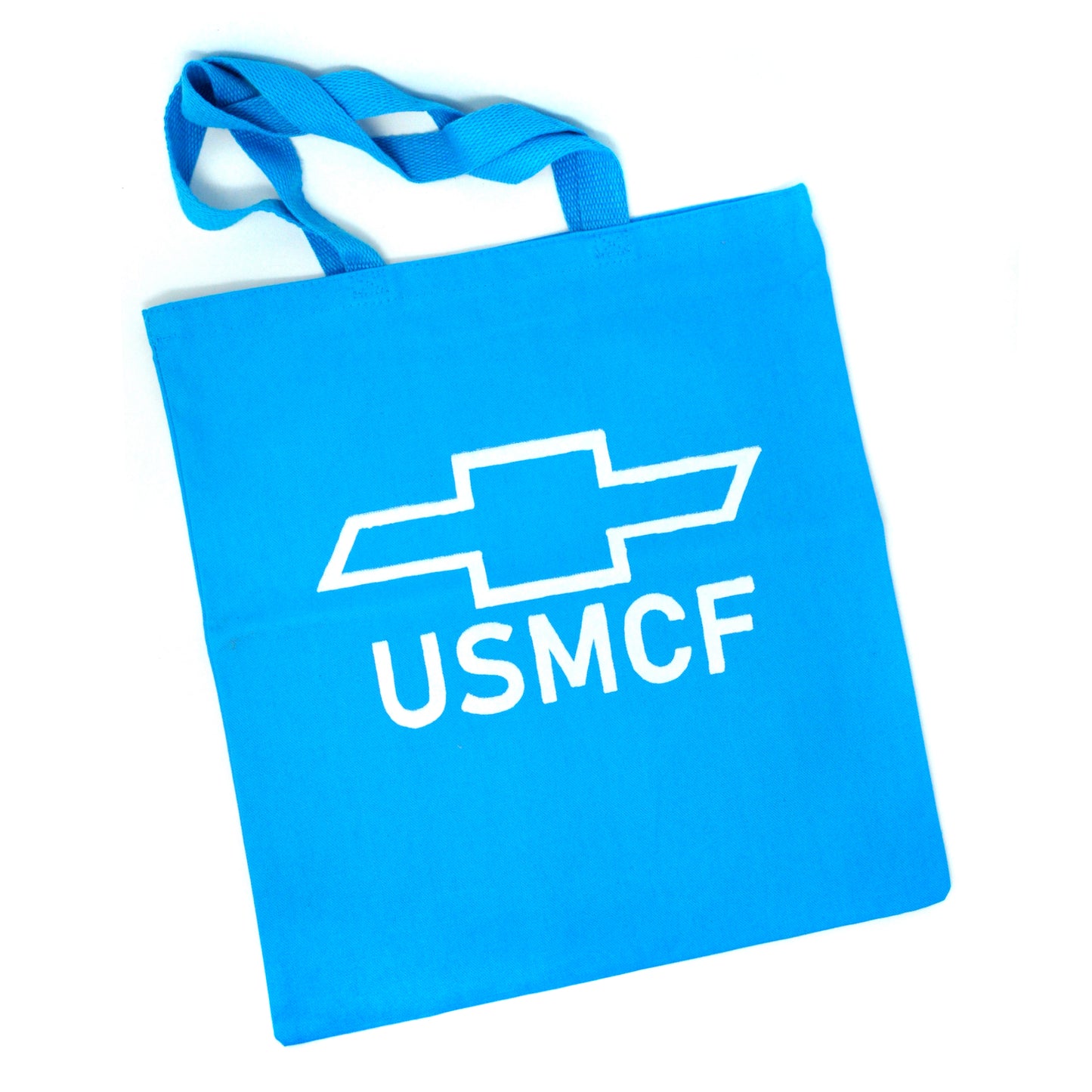 Tote Bag: USMCF (White on Blue)