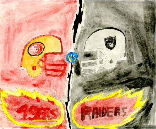 NFL Rivalries 49ers and Raiders (D8560)